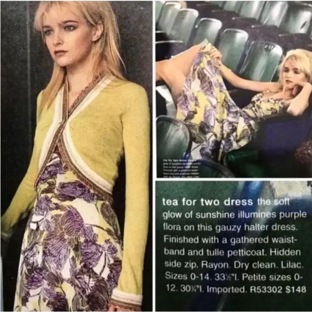 ANTHROPOLOGIE Lithe Tea for Two Floral Ruffle Halter Midi Dress Multicolor SZ 8 - Picture 11 of 11